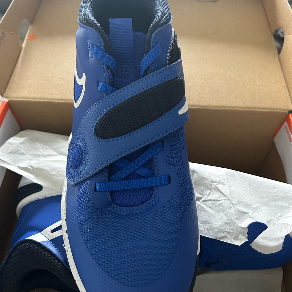 New!NIKE Blue and White Athletic Sneakers in box